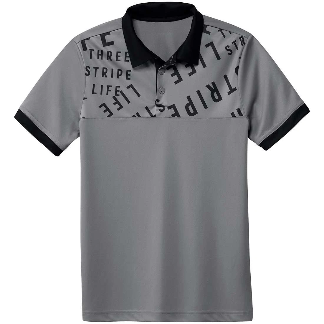 Adidas Boys 3-Stripes Life Print Polo
