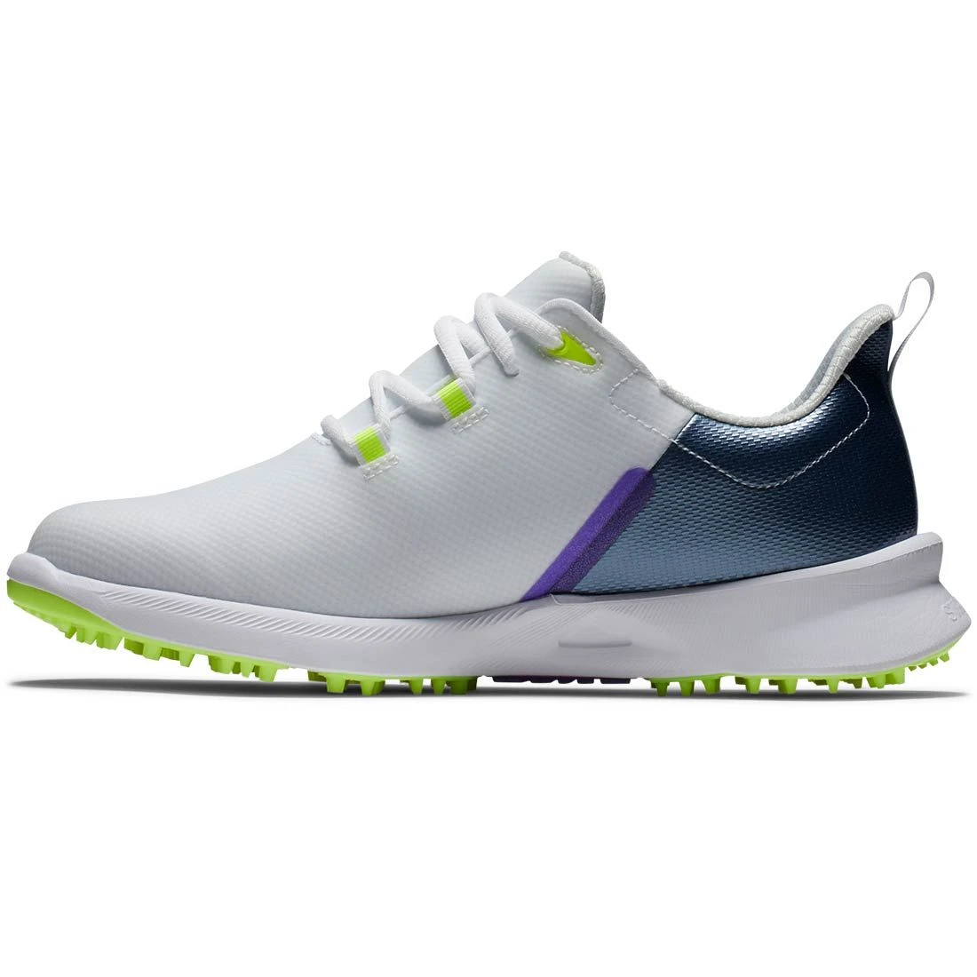 FootJoy Women's Fuel Sport Golf Shoes White/Navy - Image 6
