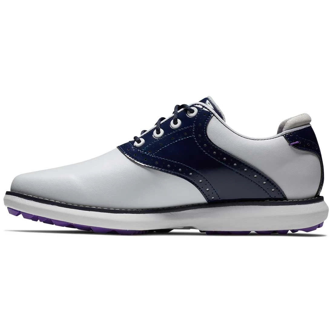 FootJoy Women's Traditions SL Golf Shoes White/Navy - Image 7