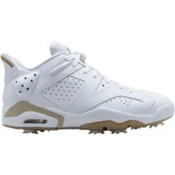 Nike Jordan Retro 6 G Golf Shoes White/Khaki