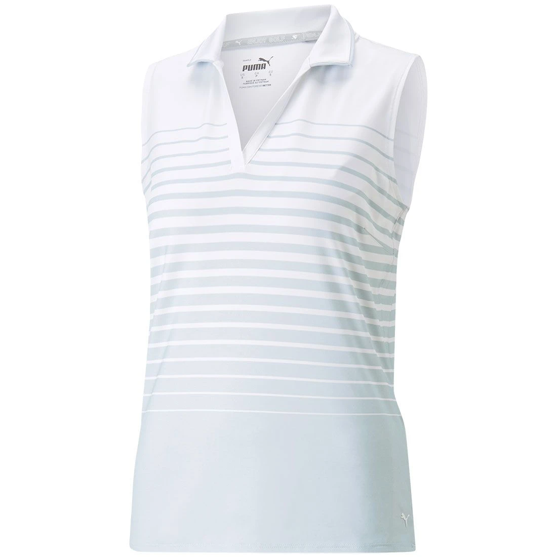 Puma Women's MATTR Stripe Sleeveless Polo - Image 2
