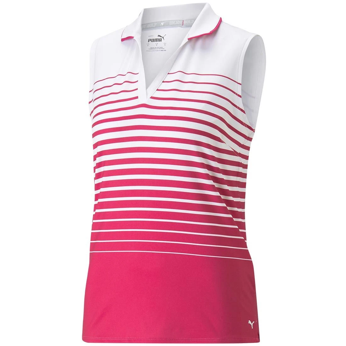 Puma Women's MATTR Stripe Sleeveless Polo