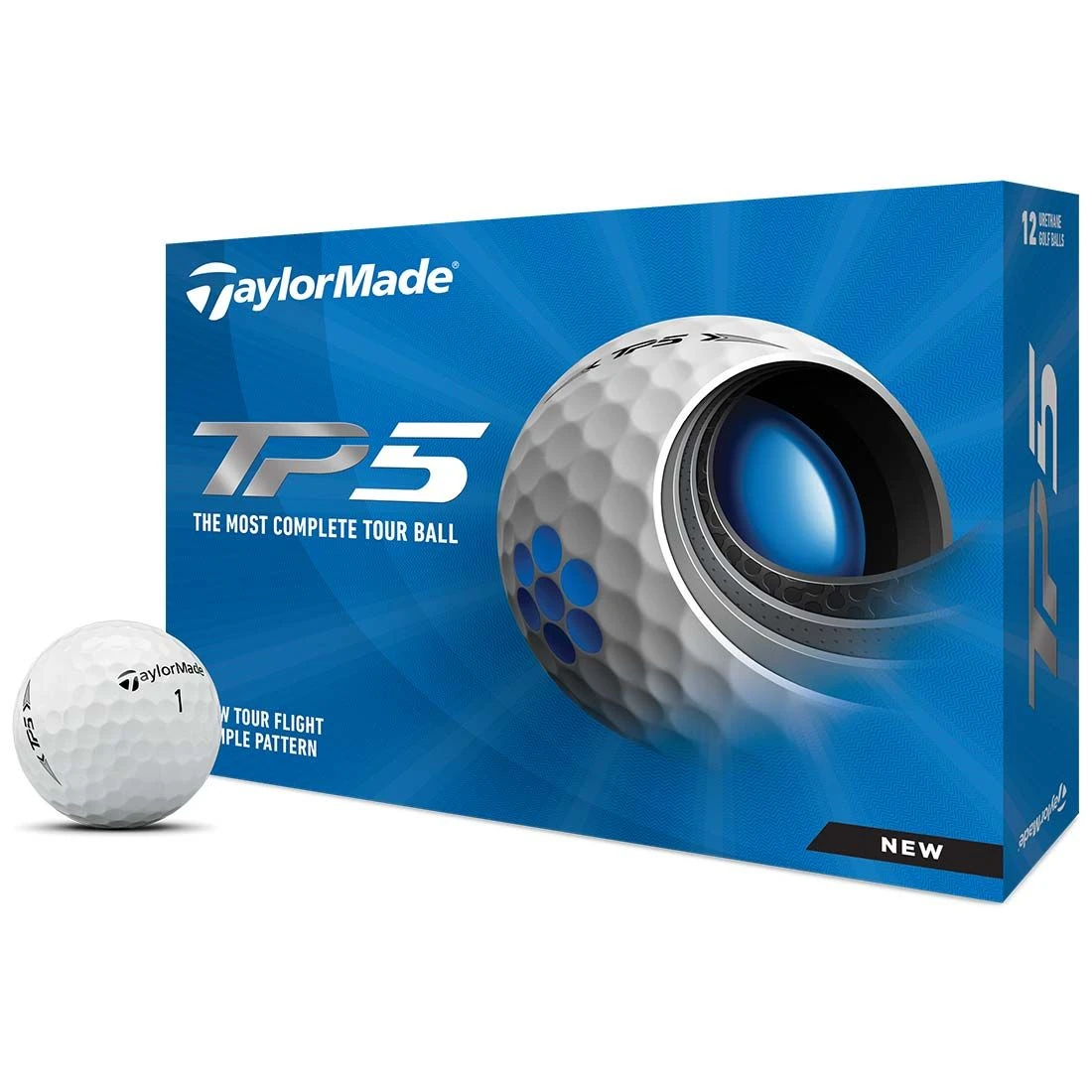 TaylorMade TP5 White Golf Balls